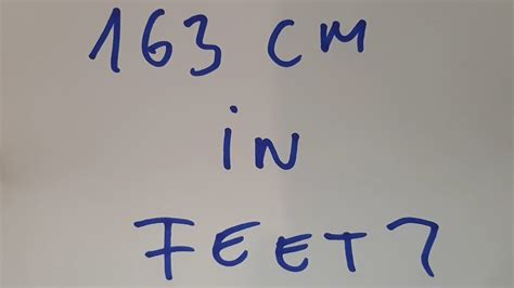 how tall is 1.63 meters.